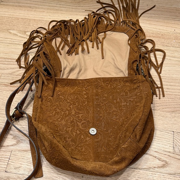 Sundance Suede Fringe Shoulder Bag - Picture 3 of 6
